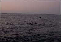 Instructors and Advanced class preparing for a night dive.