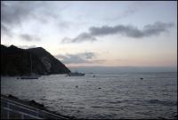 Overlooking the stairs into the dive site.